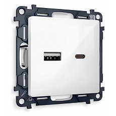 Розетка 2хusb type a и c без рамки ambrella volt quant ma111010